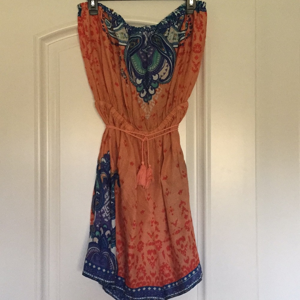 Super cute shorts strapless Romper